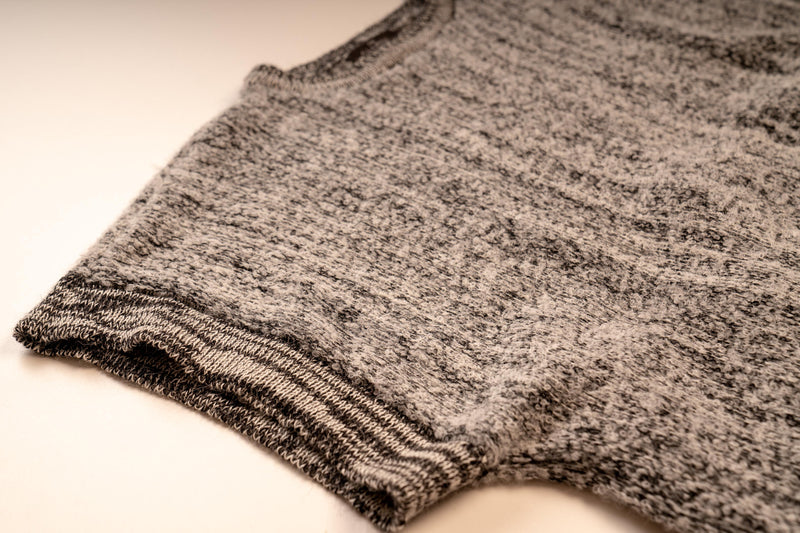 silver and black baby alpaca poncho made in peru