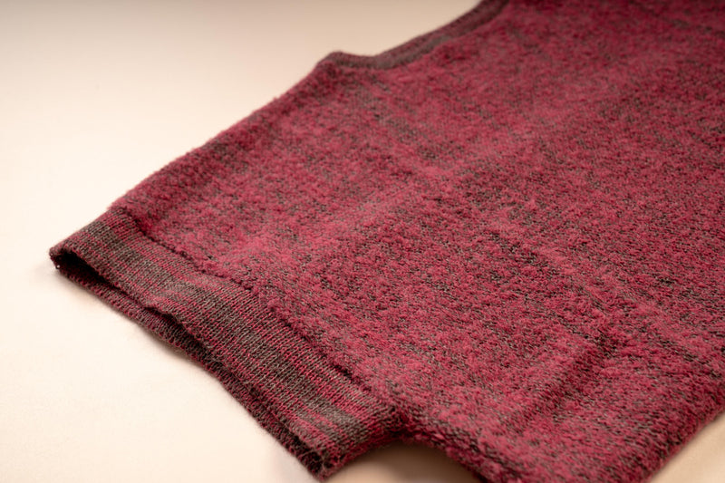 pink and gray baby alpaca poncho made in peru